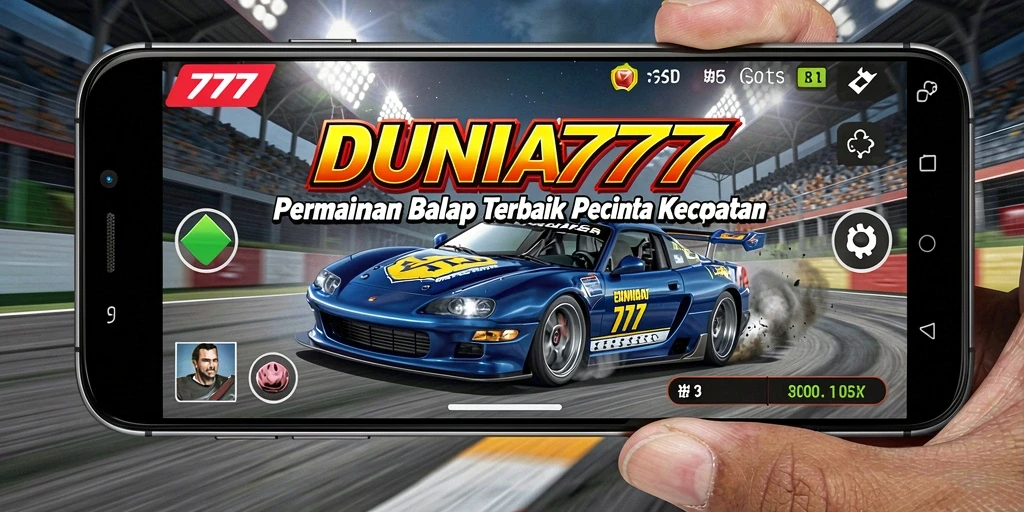 Tampilan penuh adrenalin dari permainan balap yang menantang.