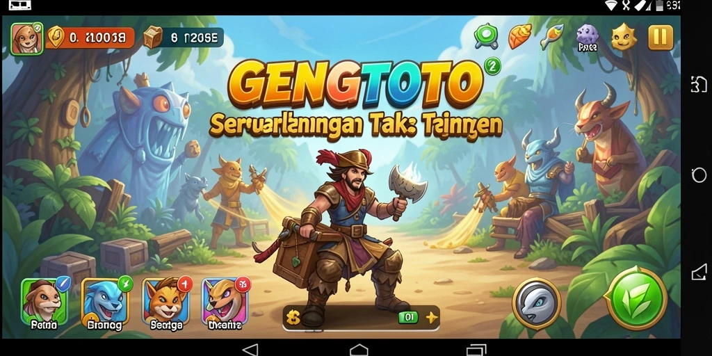 Tampilan gameplay GENGTOTO yang penuh aksi dan petualangan.