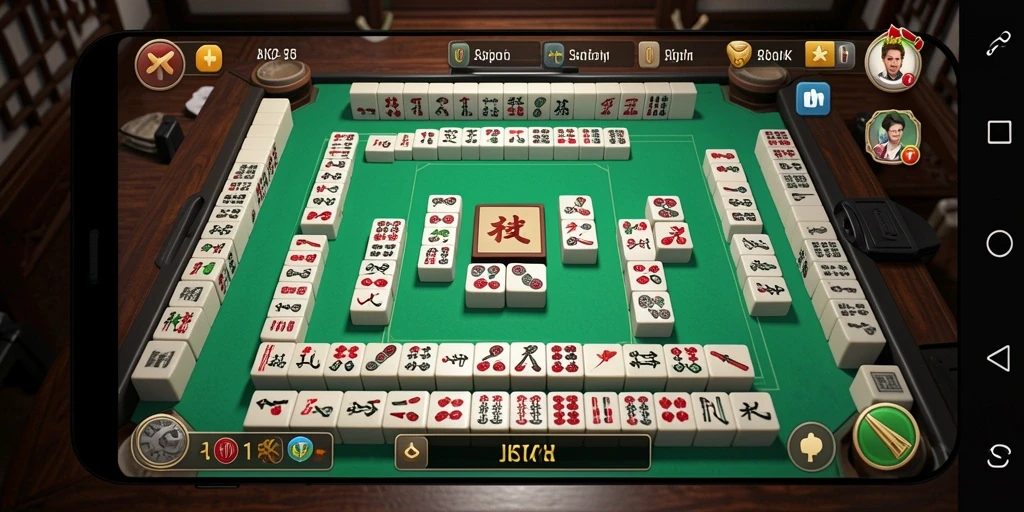 Screenshot gameplay JKTOK menampilkan keseruan permainan Mahjong.