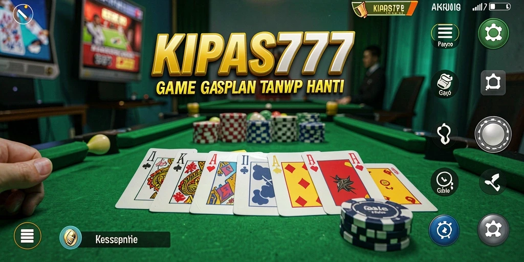 Screenshot KIPAS777 menunjukkan keseruan permainan Gaple secara real-time.
