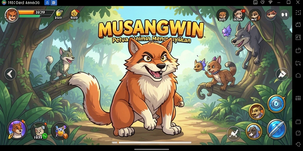 Gameplay seru MUSANGWIN dengan karakter Anime yang beragam.