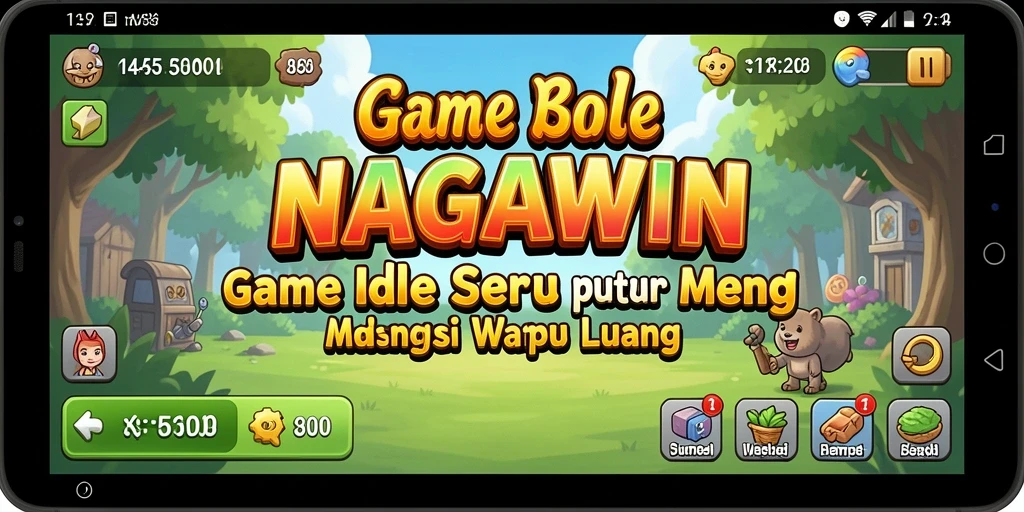 Tampilan gameplay NAGAWIN yang menggugah selera dan menarik.