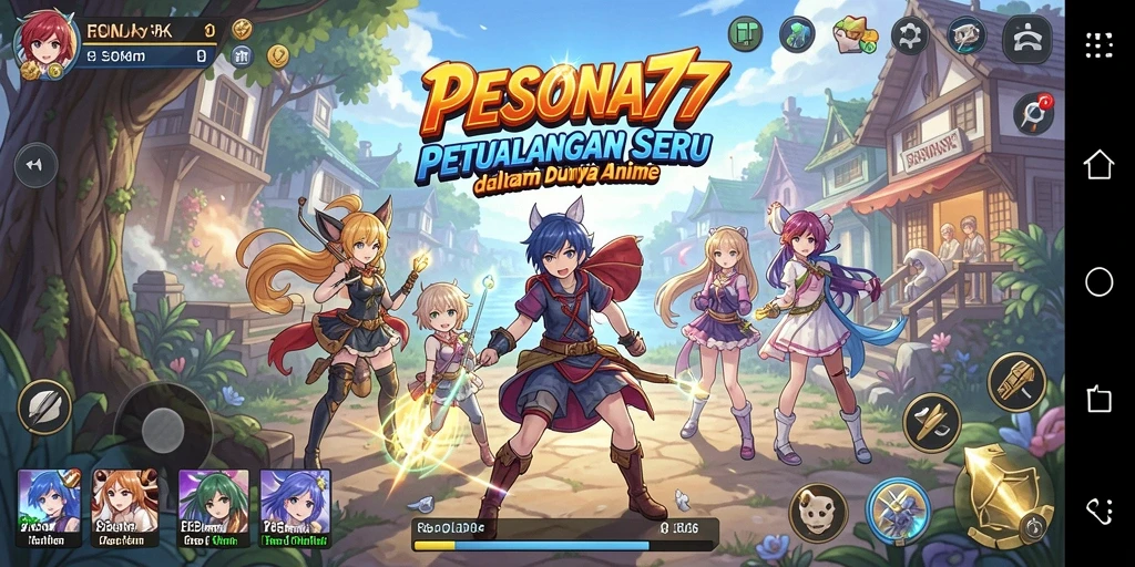 Tampilan gameplay PESONA77 yang menakjubkan dan dinamis.