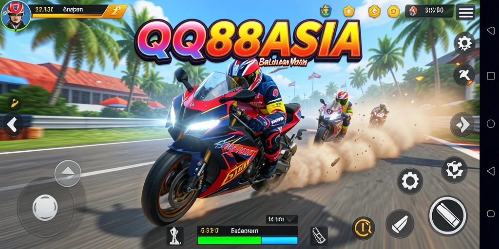 Gameplay balapan motor yang seru dan menarik di QQ88ASIA.